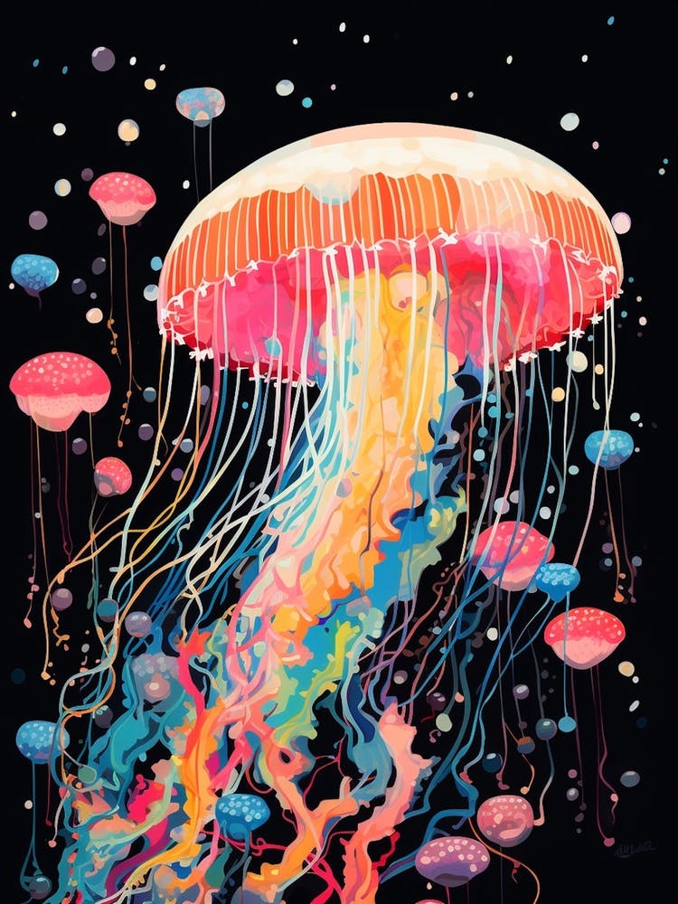 Rainbow Jellyfish Illustrations 7