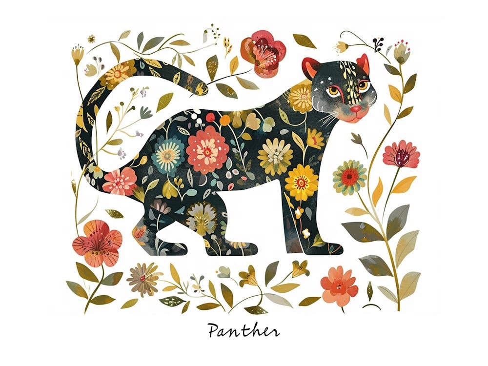 Little Floral Panther 1 Poster