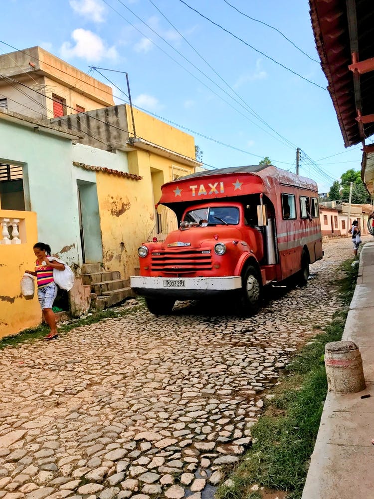 Old School Bus In Trinidad Cuba (Cuba Series)