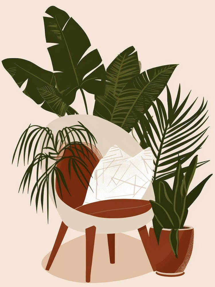 Living Room With Plants 2