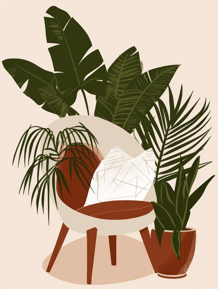 Living Room With Plants 2