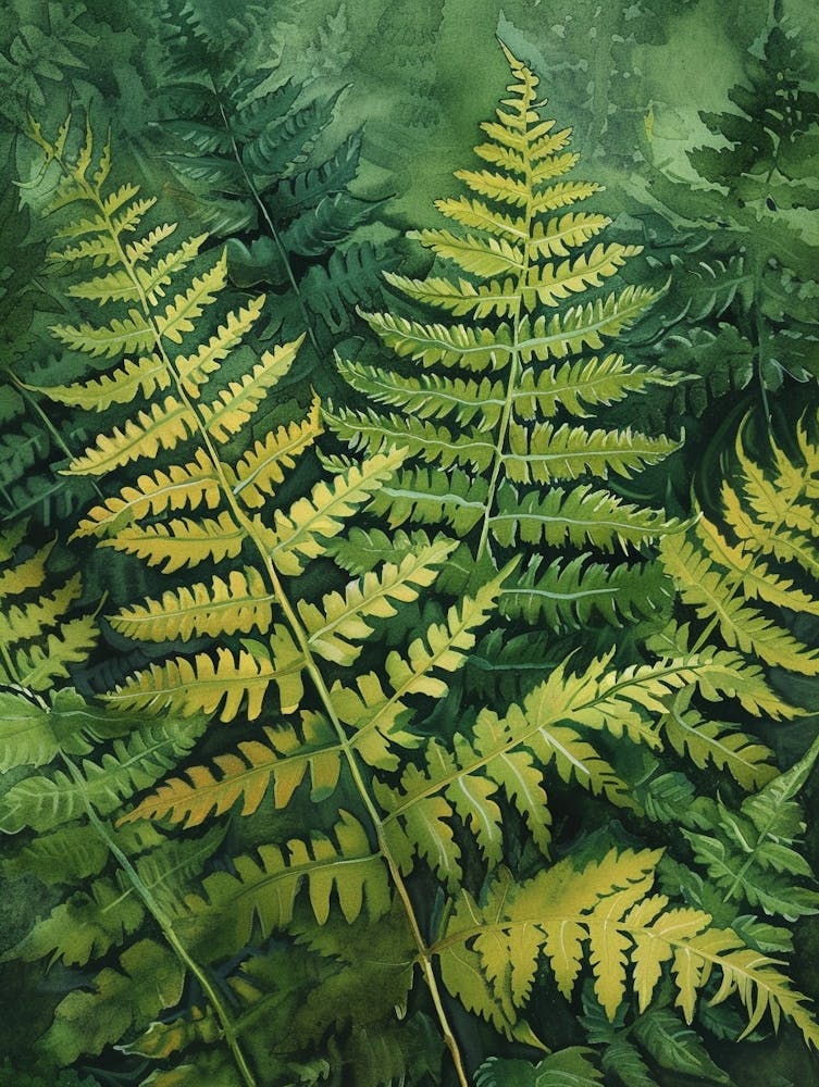 Leatherleaf Fern Painting 3
