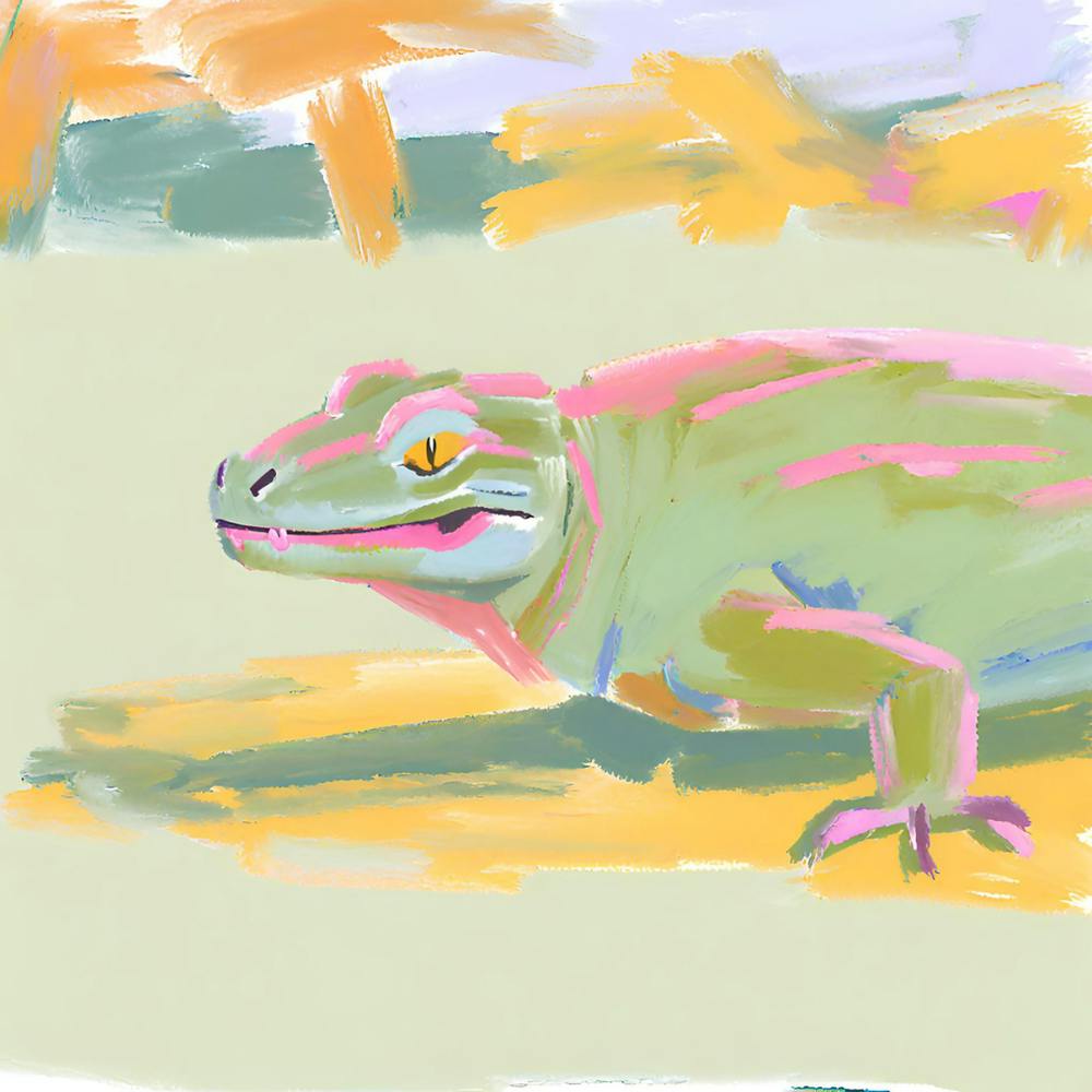 Komodo Dragon Lizard 01