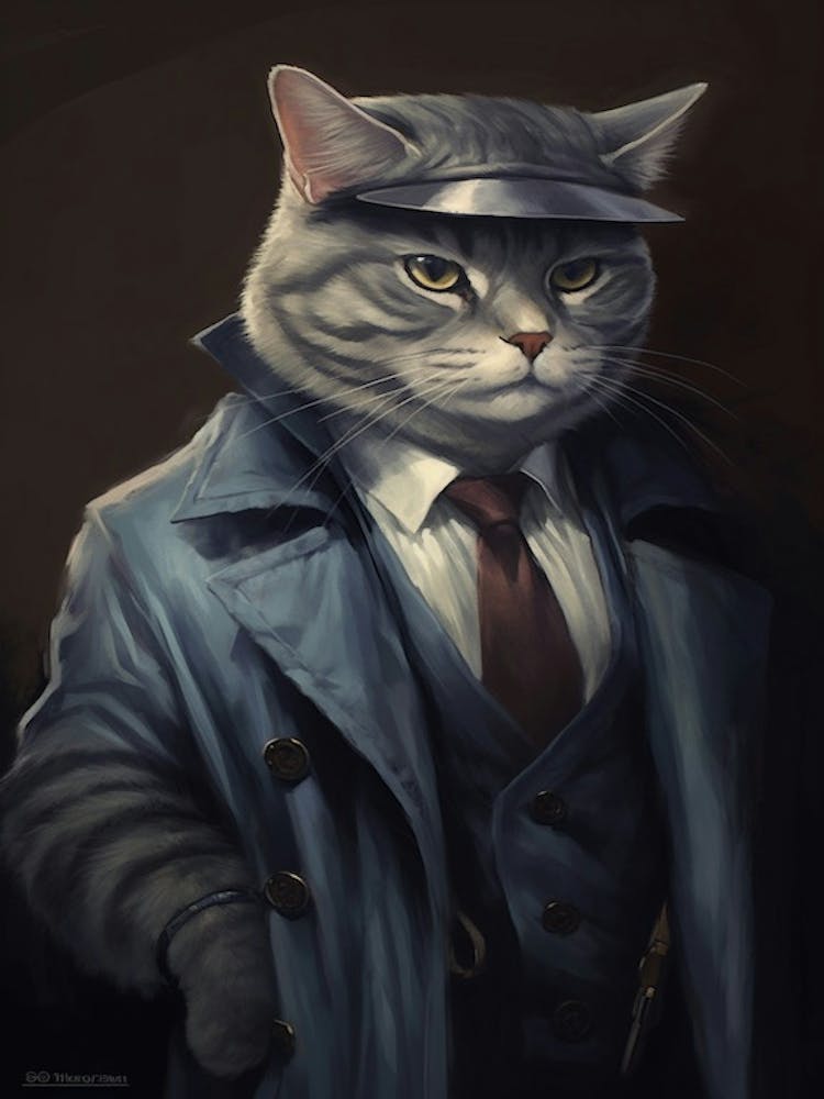 Gangster Cat American Shorthair 3