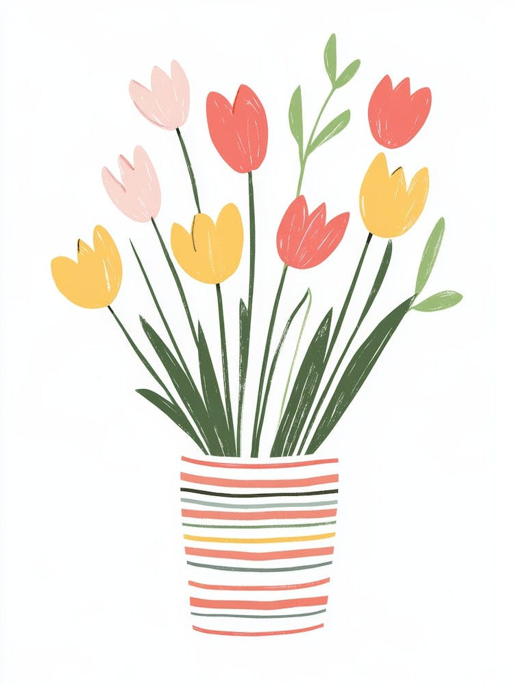 Tulips In A Pot 2