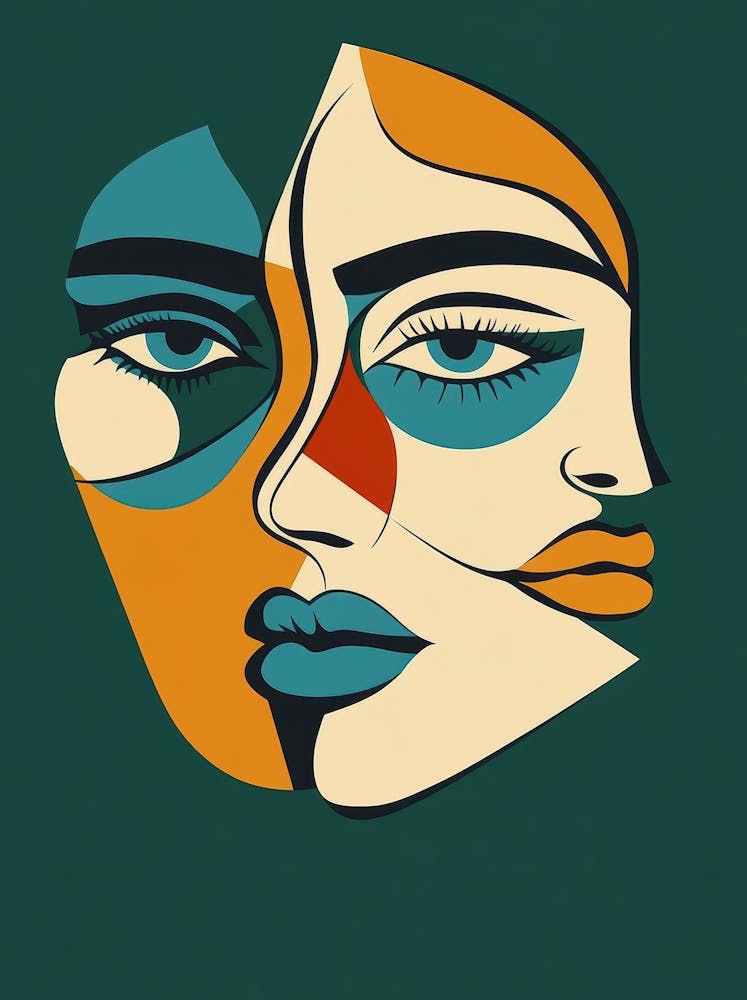 Abstract Portrait Of A Woman 152