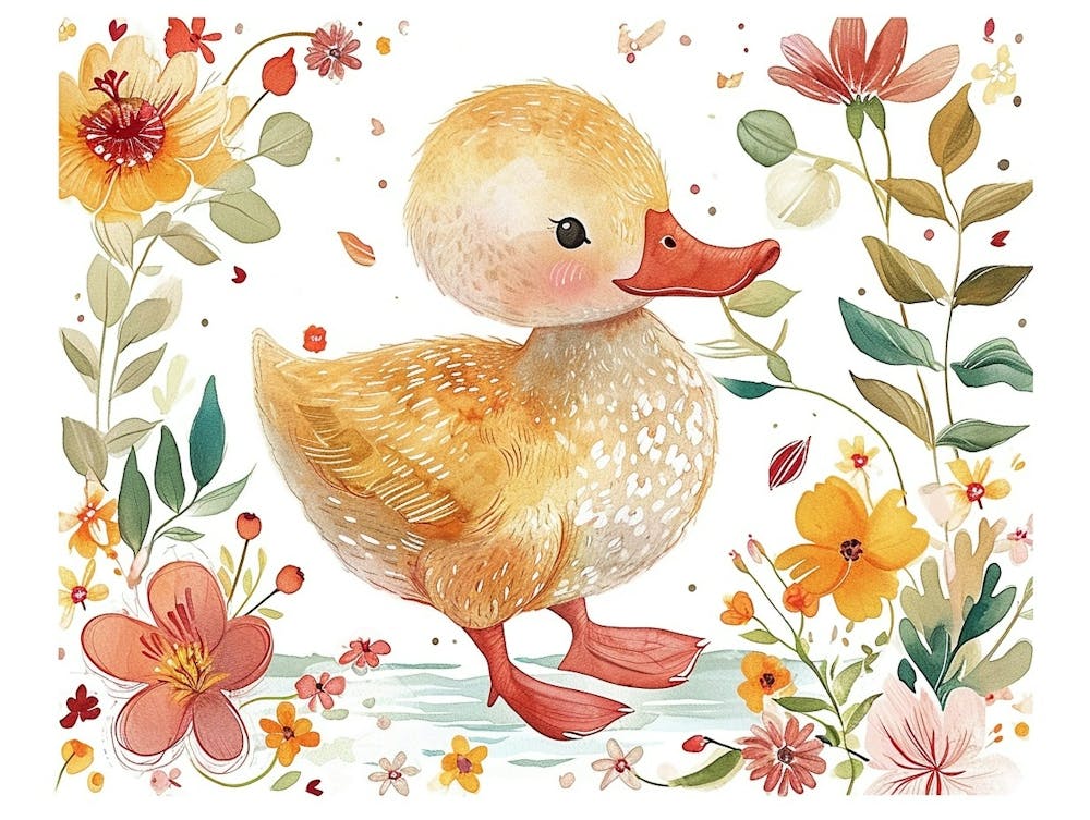 Little Floral Duck 3