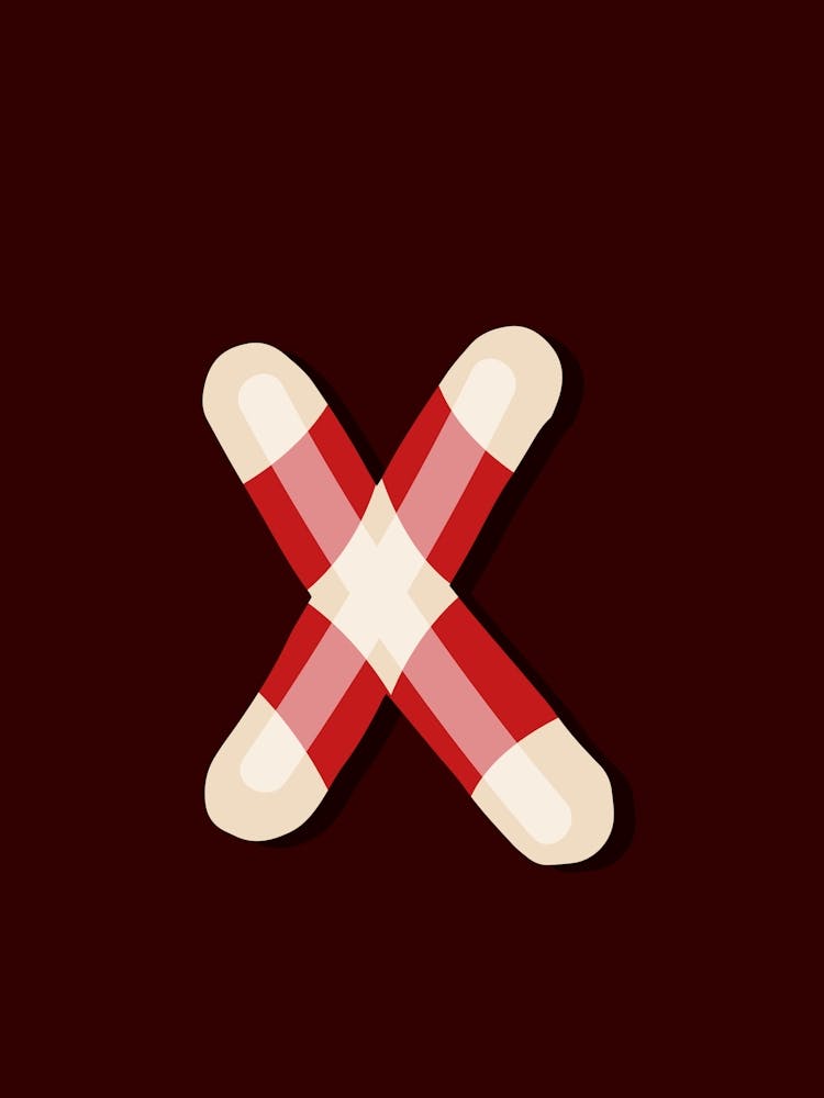 Candy Cane Christmas Letters Living Room Holiday Display 24