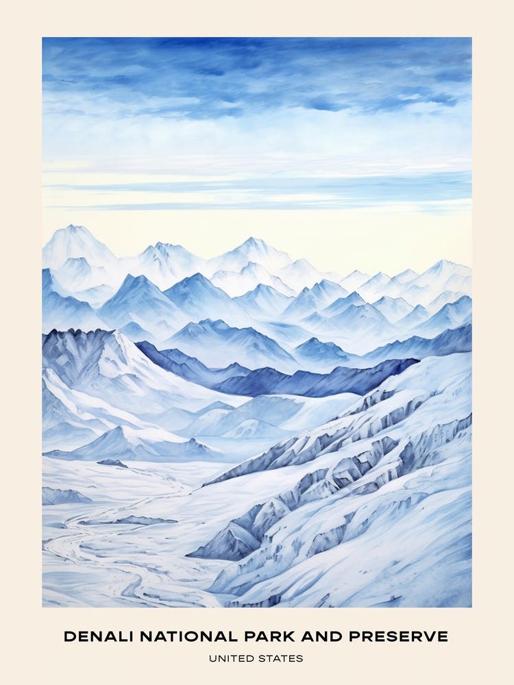 Denali National Park And Preserve United States Of America 3 Poster