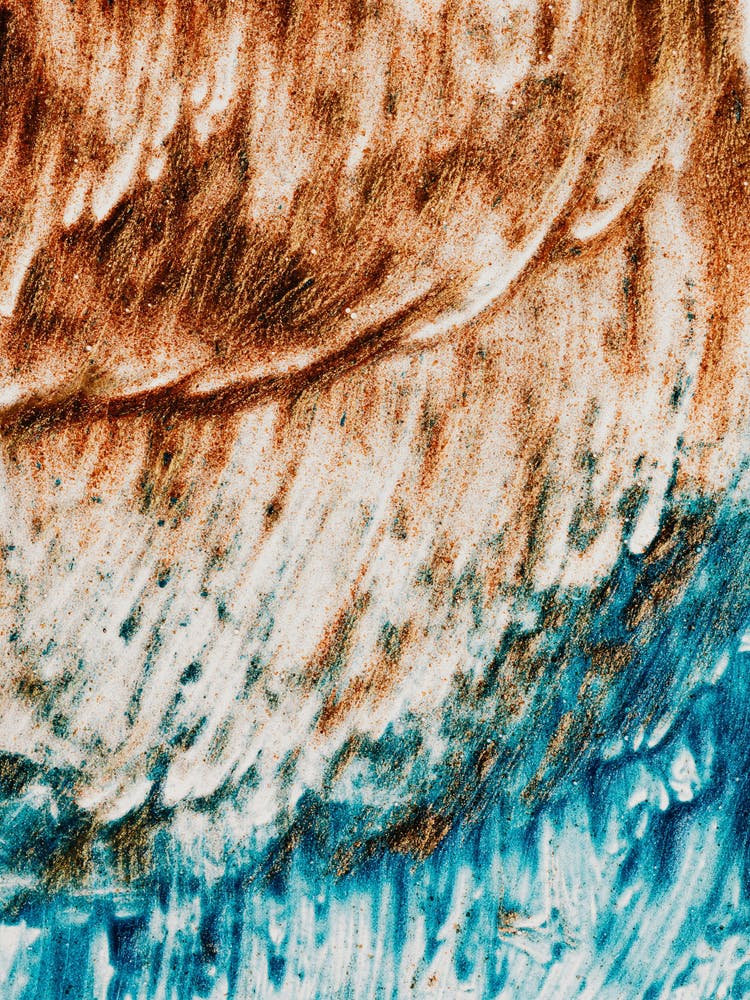 Blue And Brown Abstract Painting