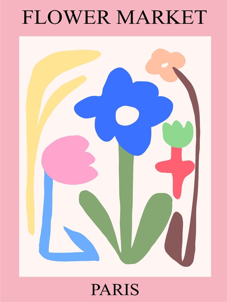 Flower Market Poster