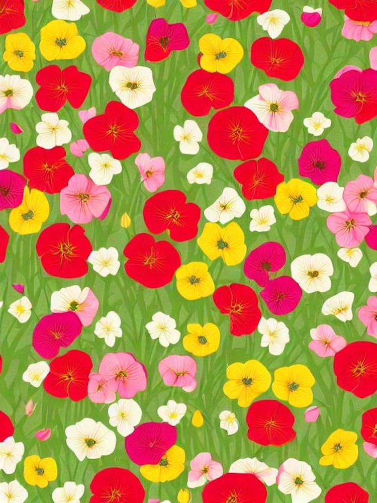 Sweet 2 Pea Repeat Retro Flower