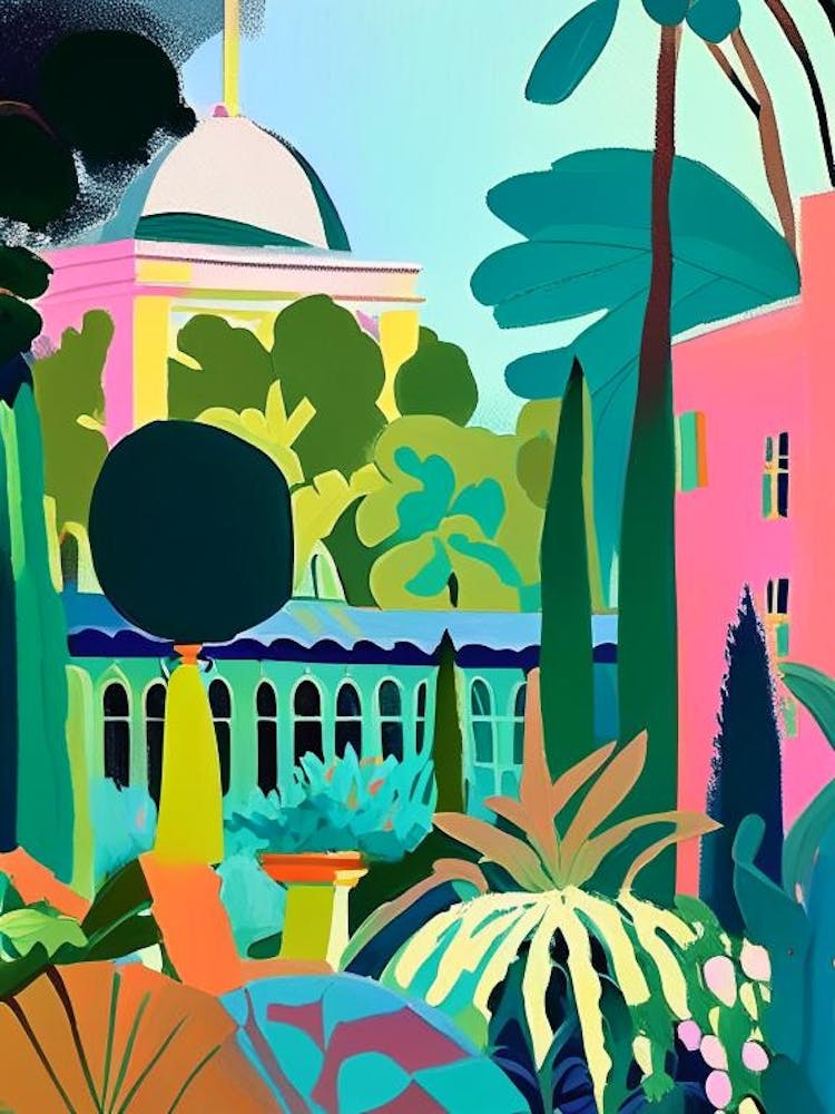 Jardin Des Plantes, France Abstract Still Life