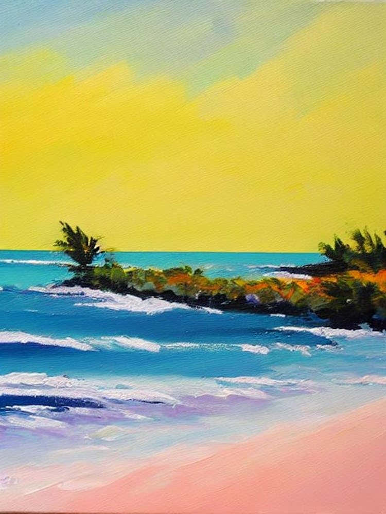 Long Bay Beach, Turks And Caicos Bright Abstract