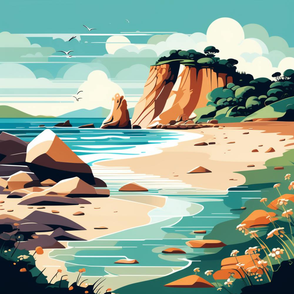 Beach Landscape Painting