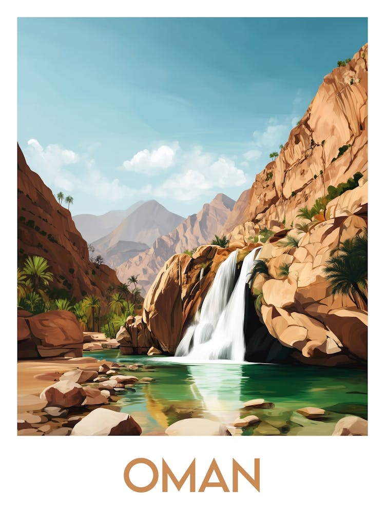 Reiseplakat Oman 1