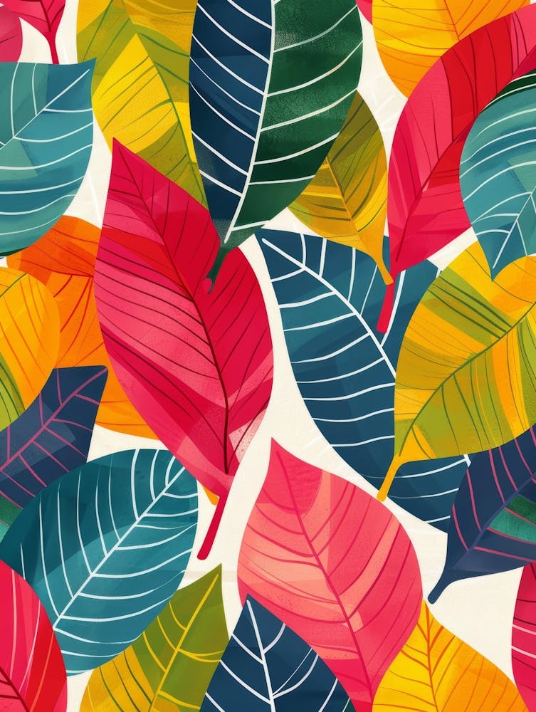 Autumn Leaves Seamless Pattern 10