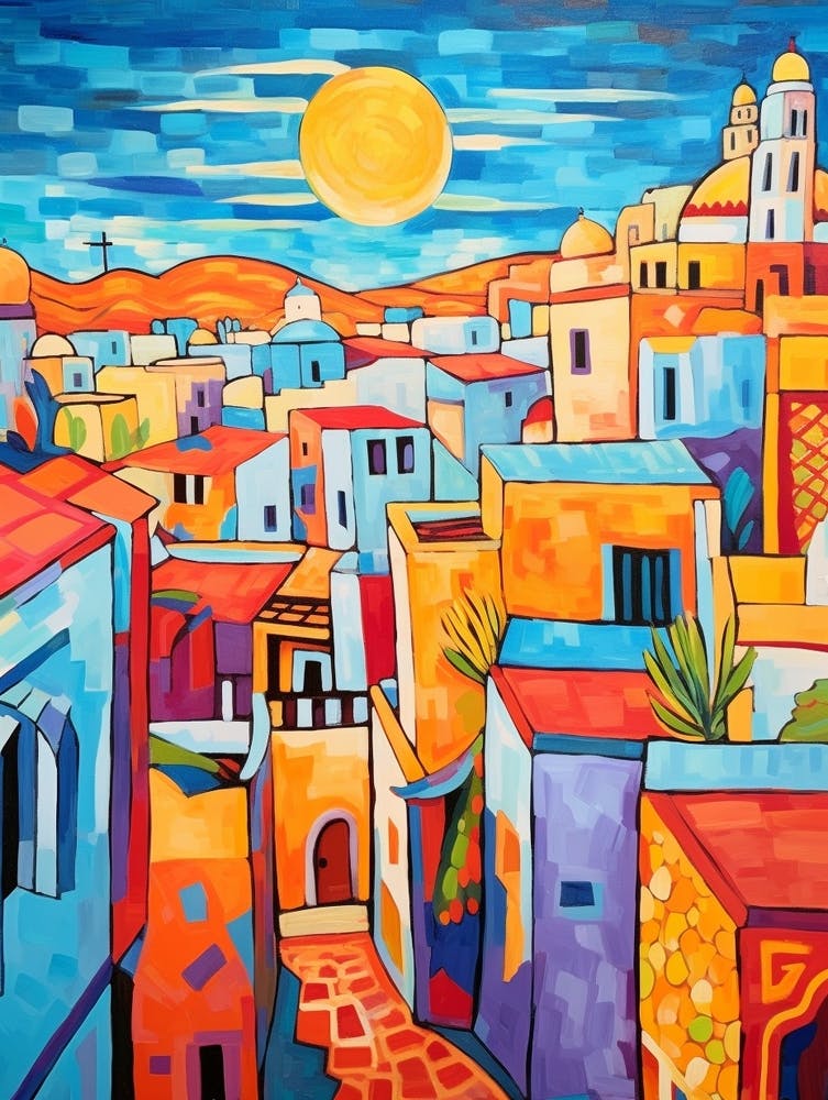 Sousse Tunisia 3 Fauvist Painting