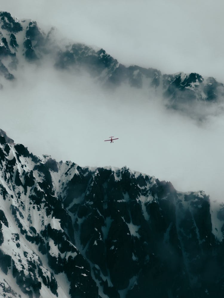 Flying Above Mountains
