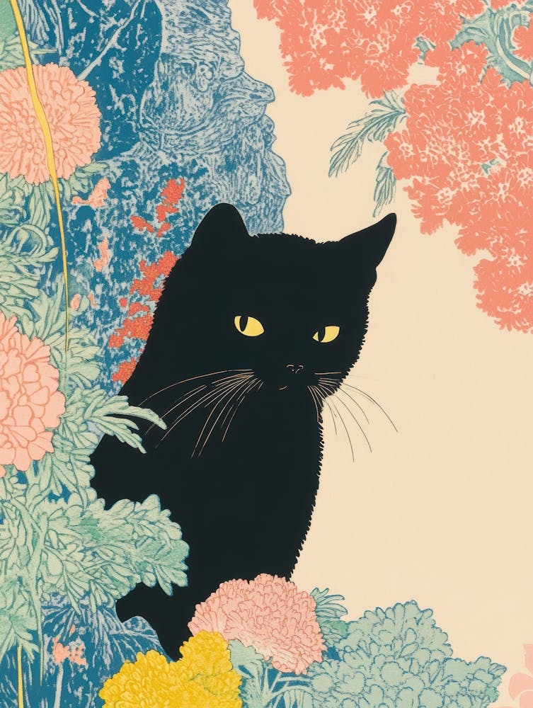 Cat In The Garden 6