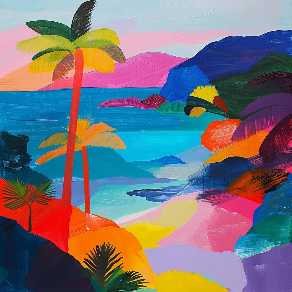 Abstract Travel Collection Pacific Islands 2