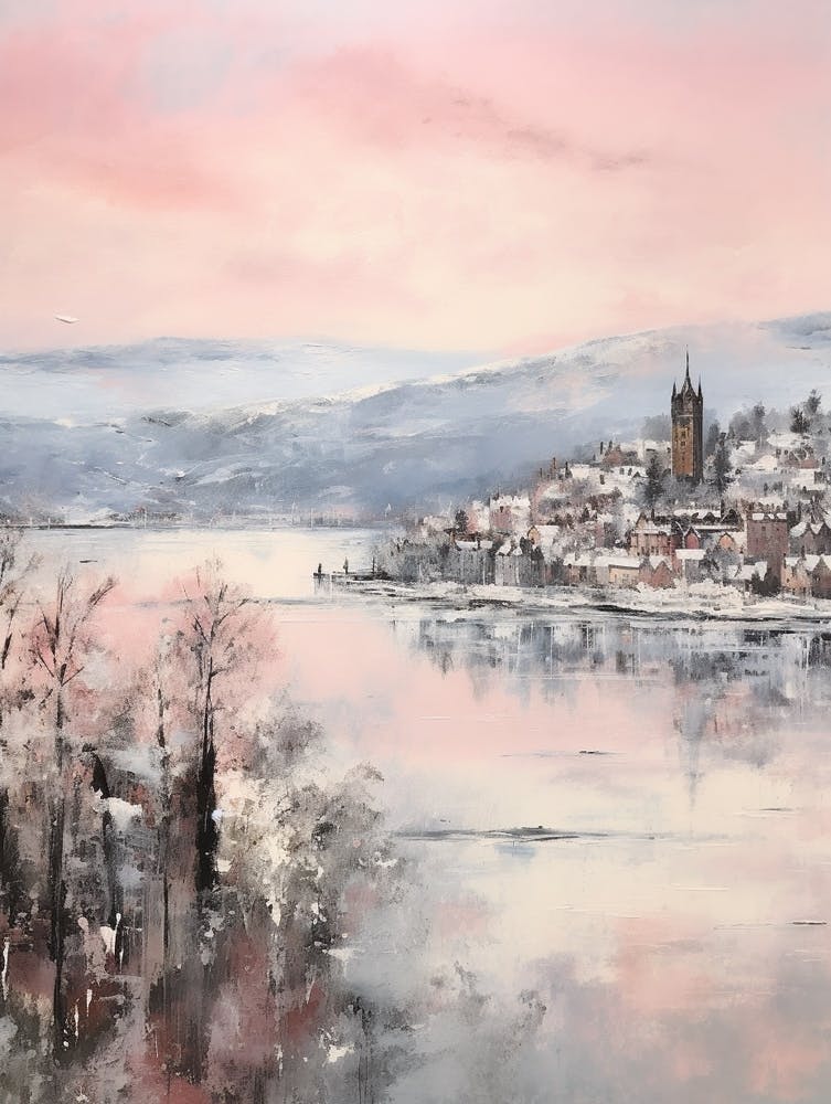 Dreamy Winter Painting Inverness United Kingdom 3