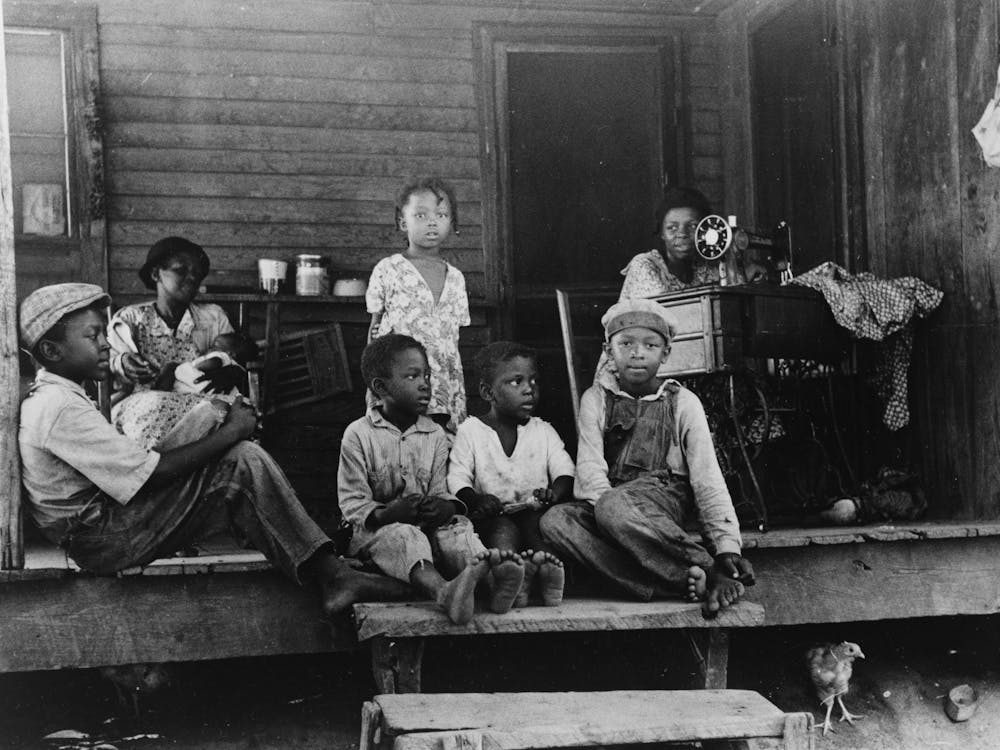 Background Photo, Family Of Fsa (Farm Security Administration) Client, Who Will Participate In Tenant Purchase Program