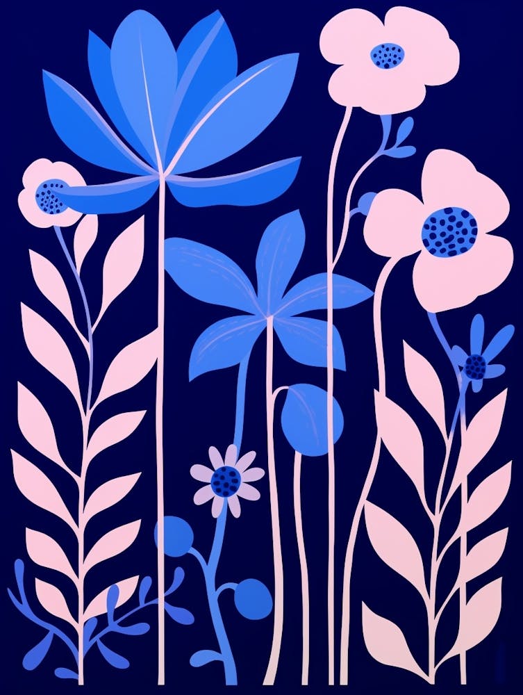 Blue Flower Illustration Bluebell 1