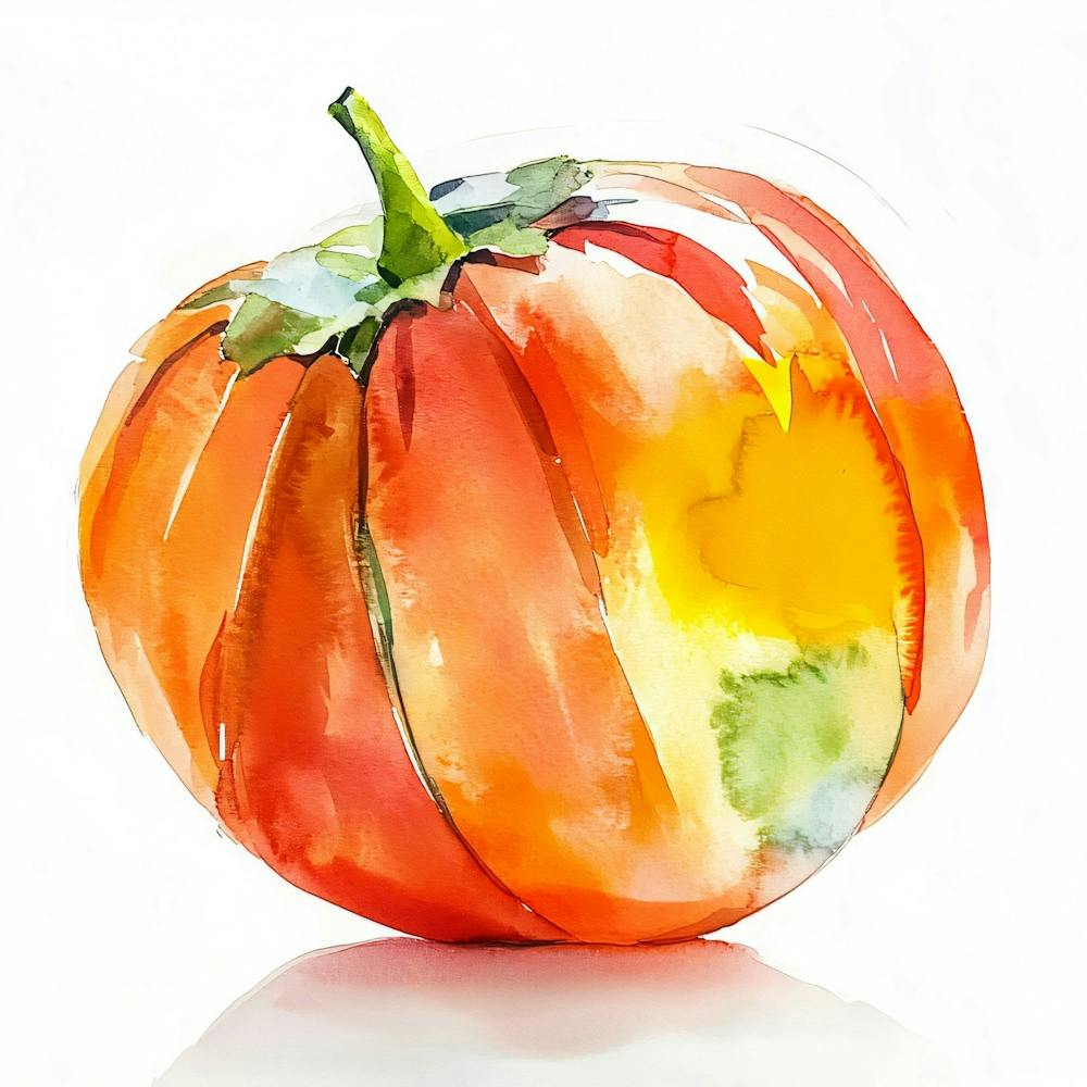 Watercolor Tomato