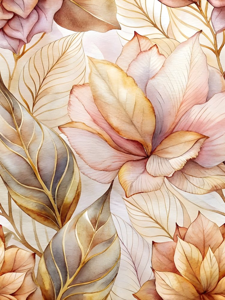 Watercolor Floral Pattern 12