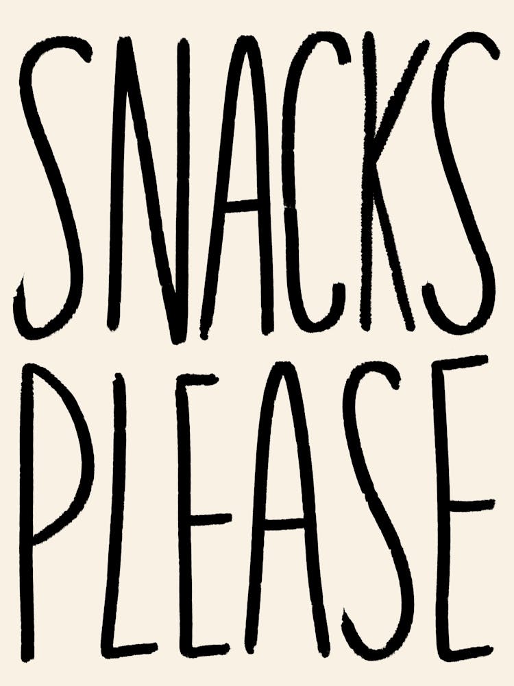 Snacks Please Black