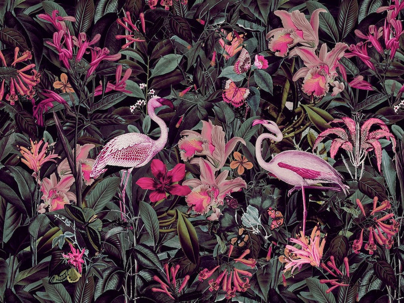 Flamingo Jungle Night