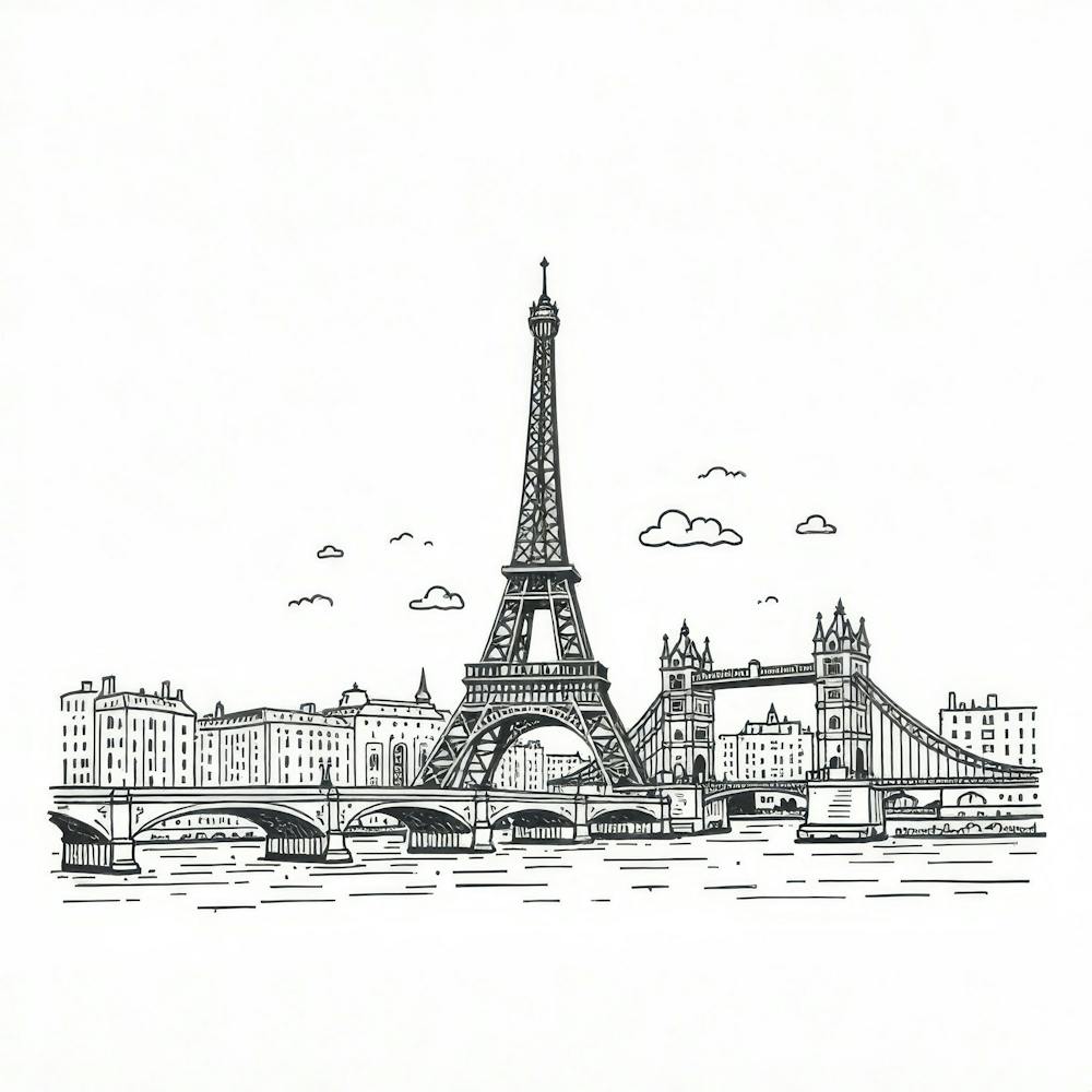 Eiffel Tower In Paris