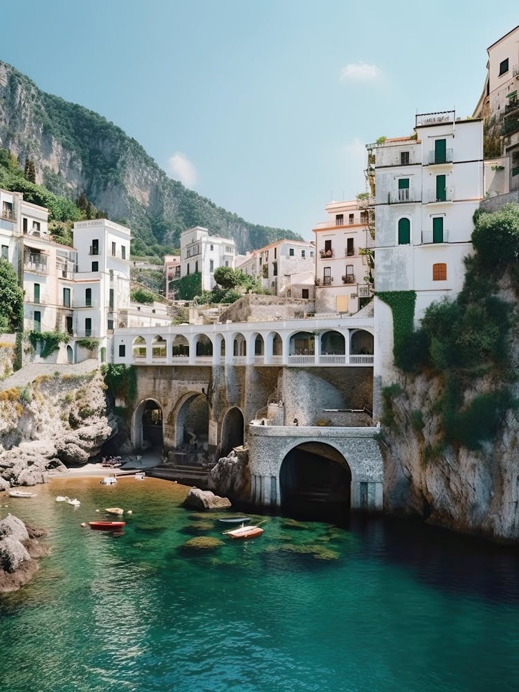 Amalfi Coast Photo Summer Vintage Photography