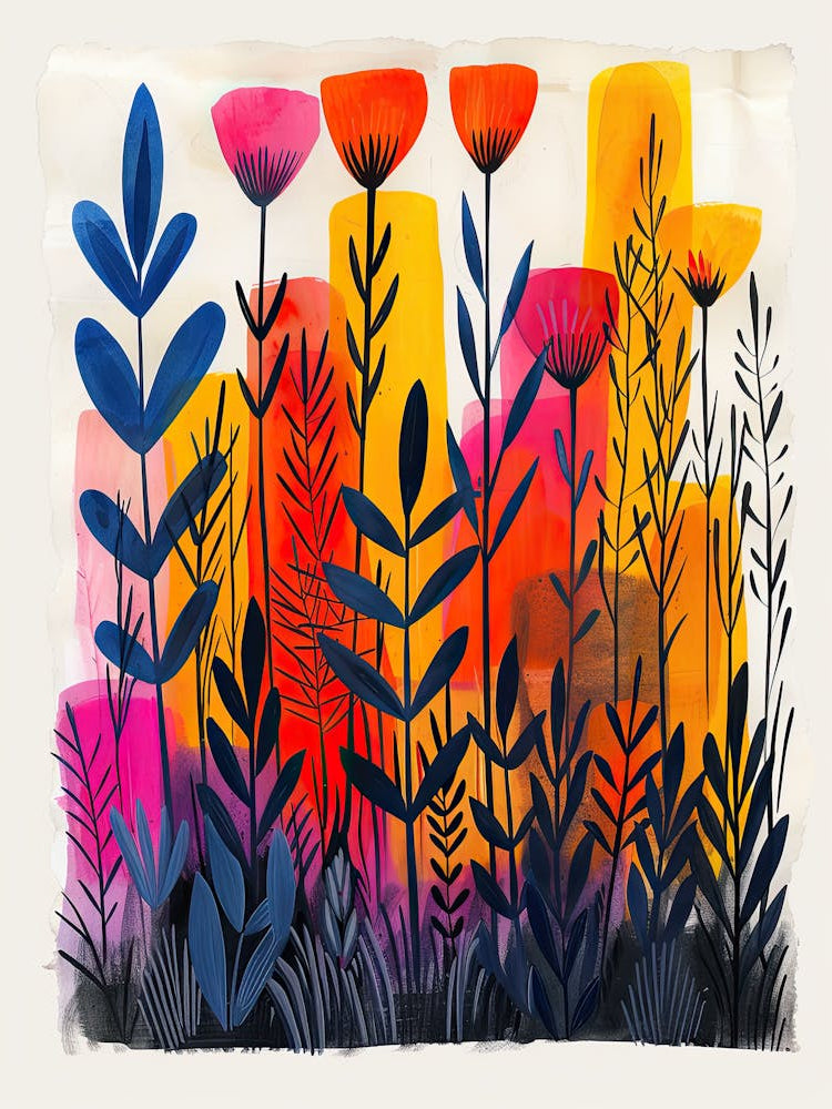 Painted Silence Matisse Style