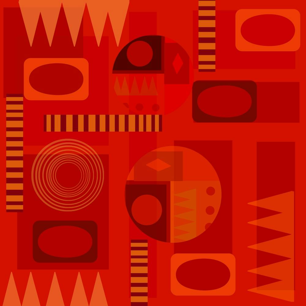 Red Abstract Pattern
