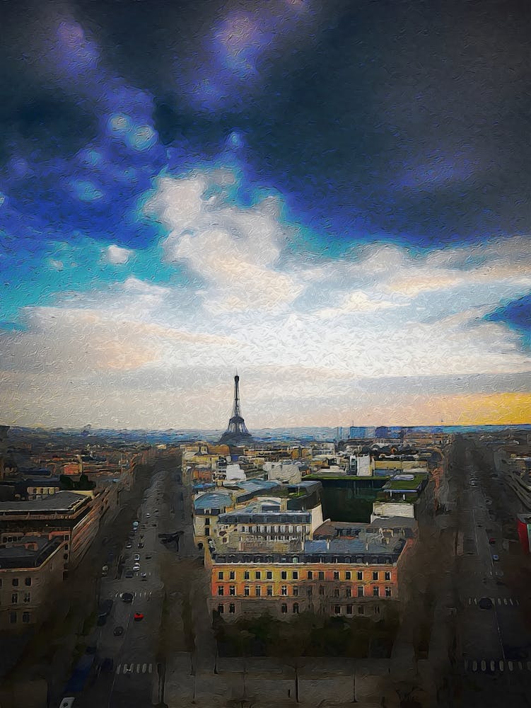 Tour Eiffel As Seen From Arc De Triomphe