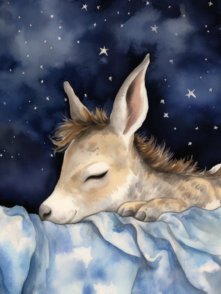 Baby Donkey 2 Sleeping In The Clouds