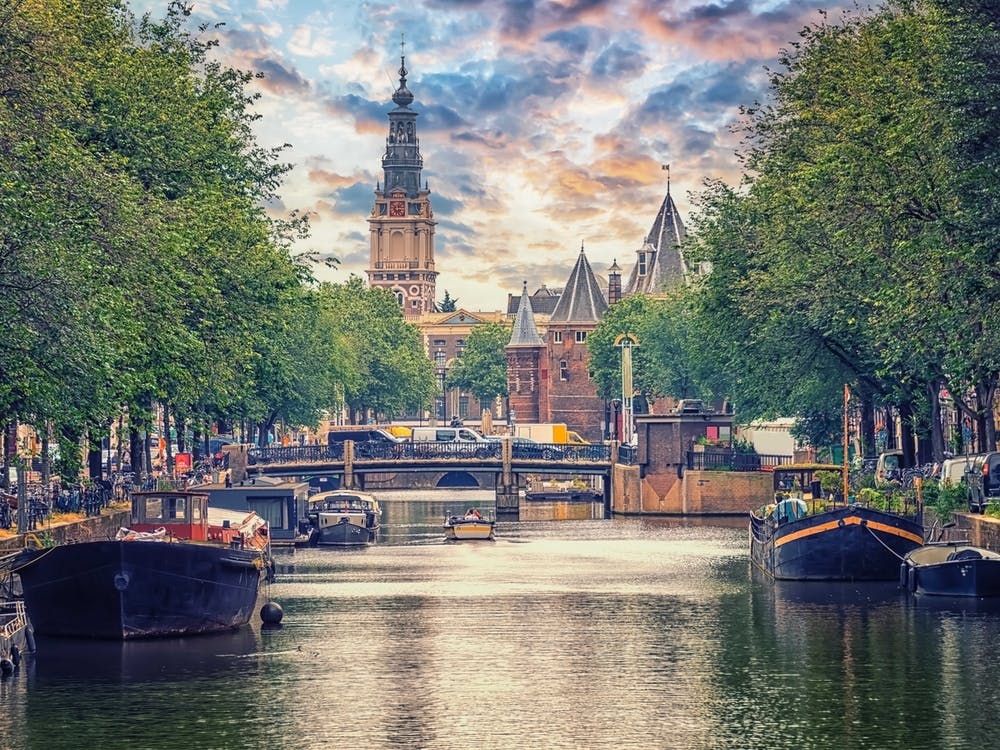 Amsterdam City Sunset