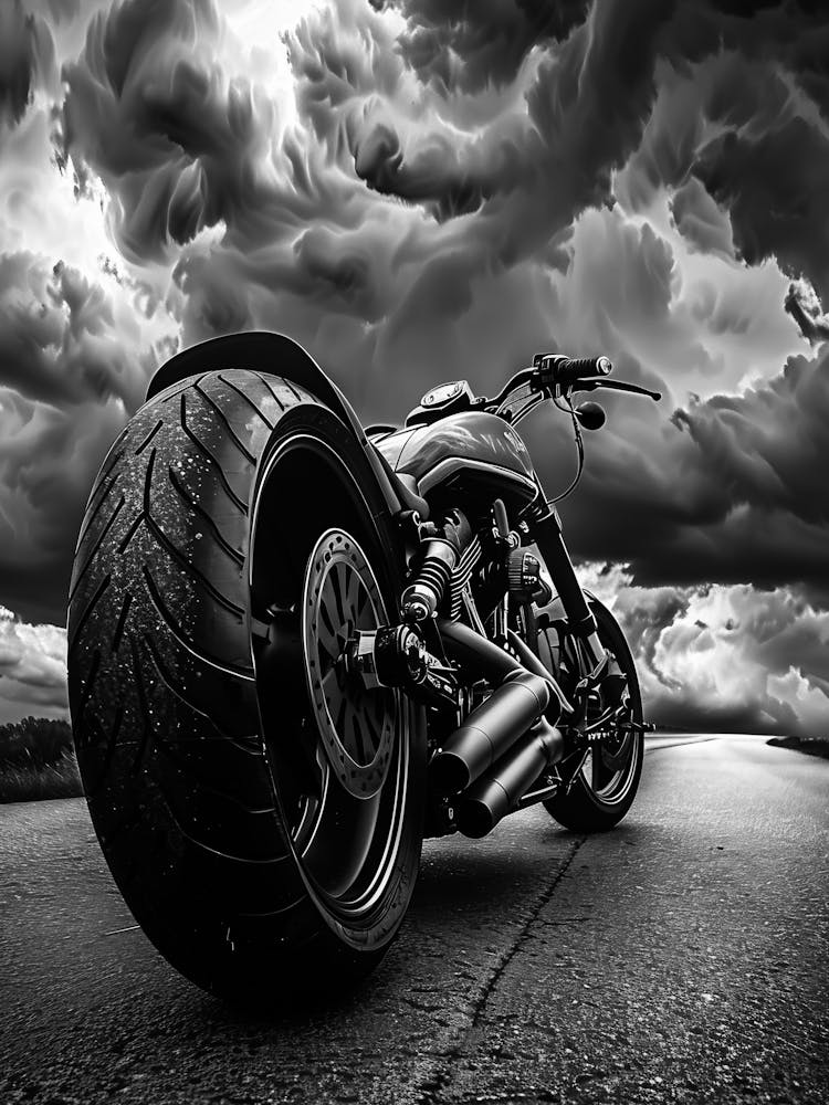 Motorcycle On The Road