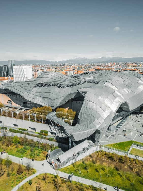 Milan, Italy Europe - City Landscape Skyline Travel Wall Art. Poster italiano. Foto aerea