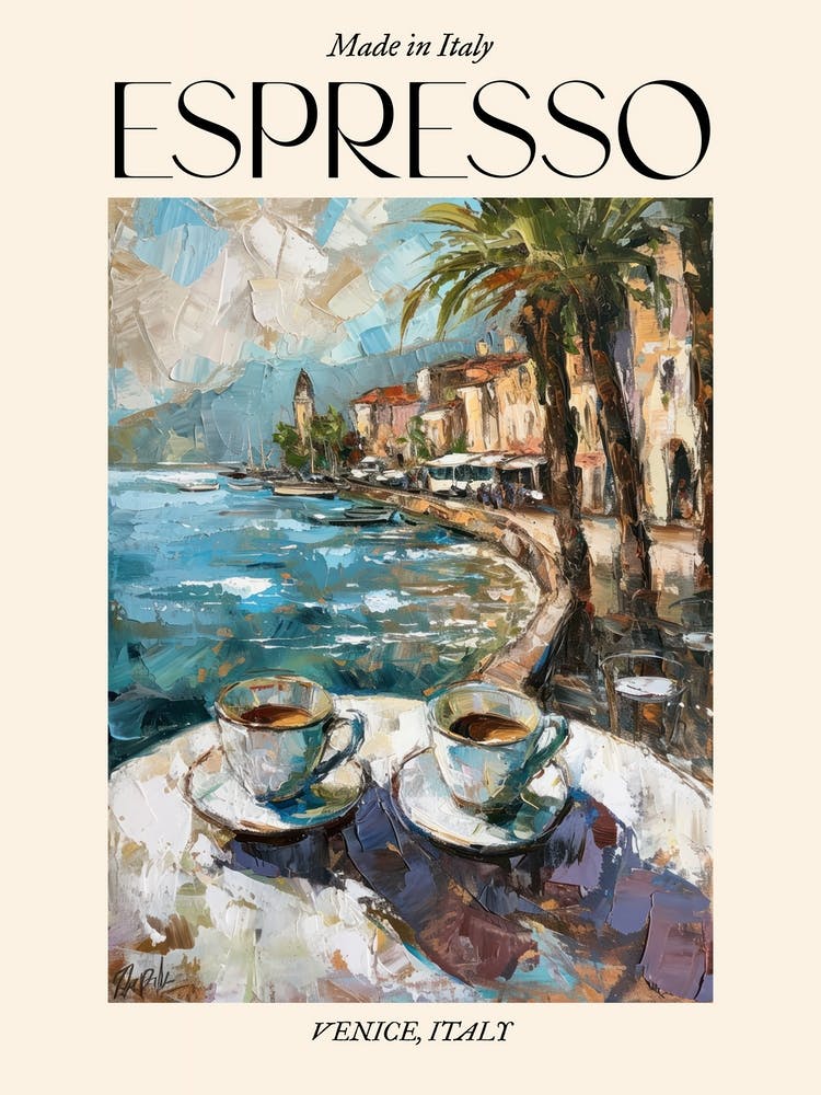 Venice Espresso Made In Italy 4 Poster