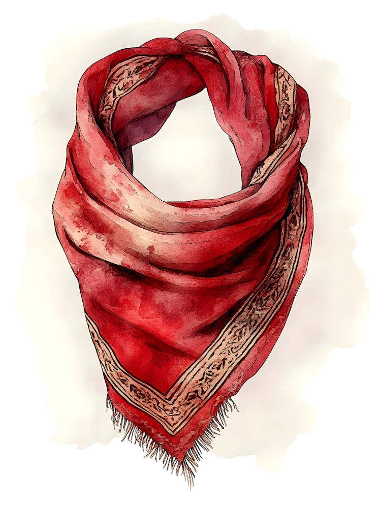 Watercolor Scarf