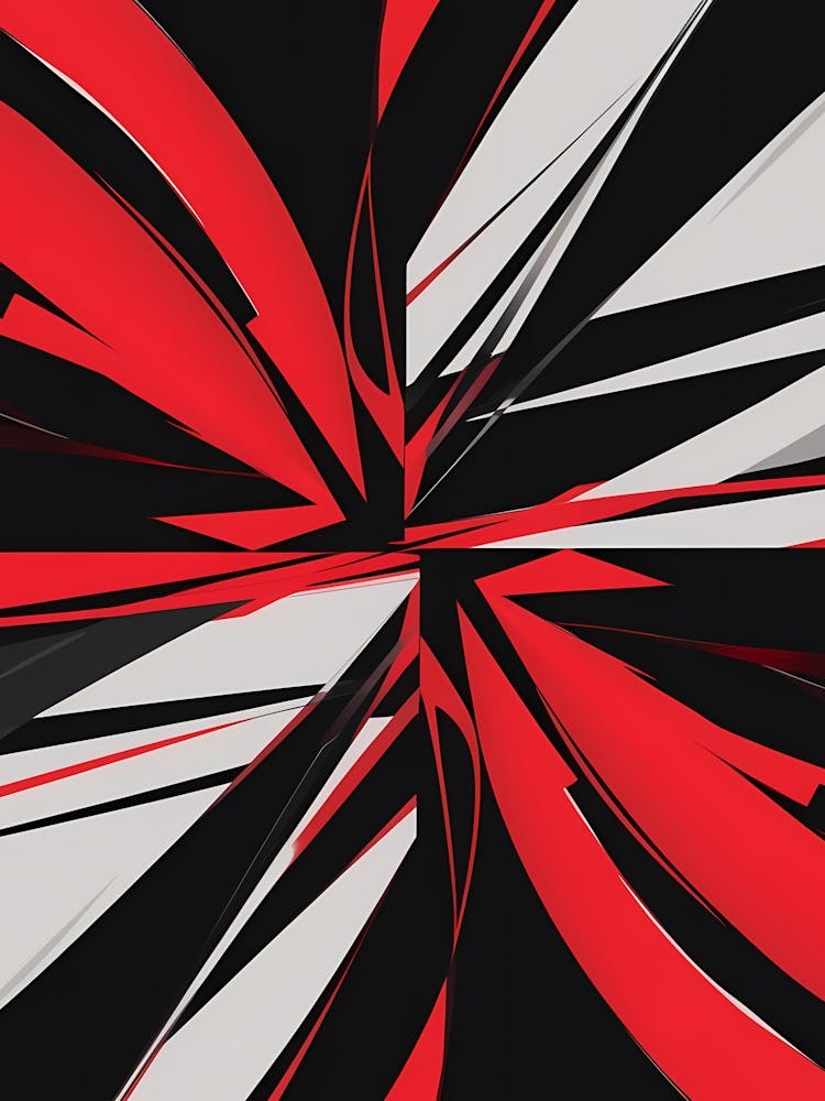 Abstract Red And Black