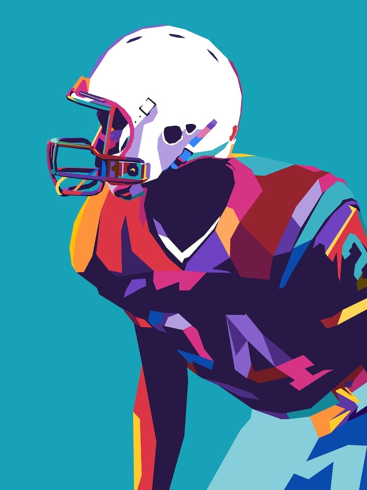 Football Américain Pop Art 23