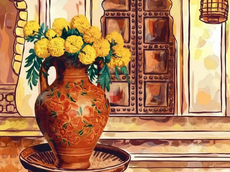 Nelken in einer Vase