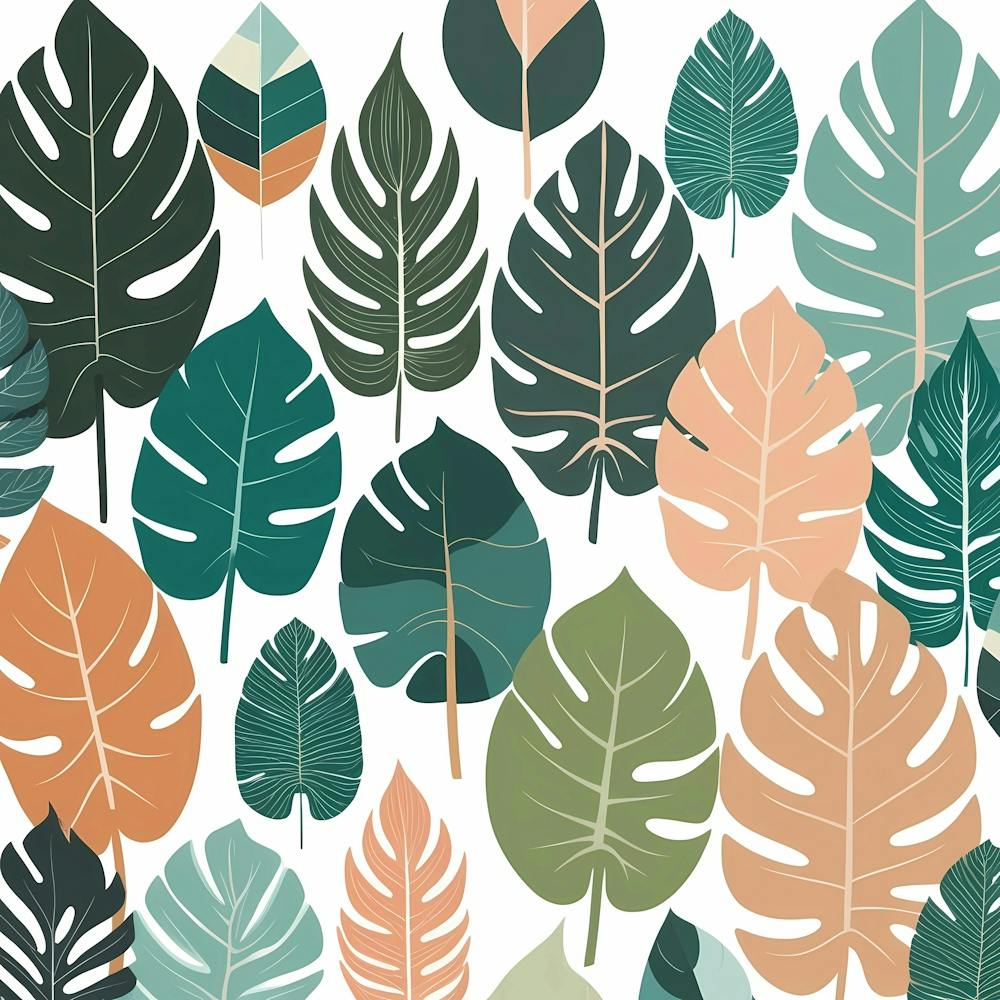 Tropical Leaves Seamless Pattern 2
