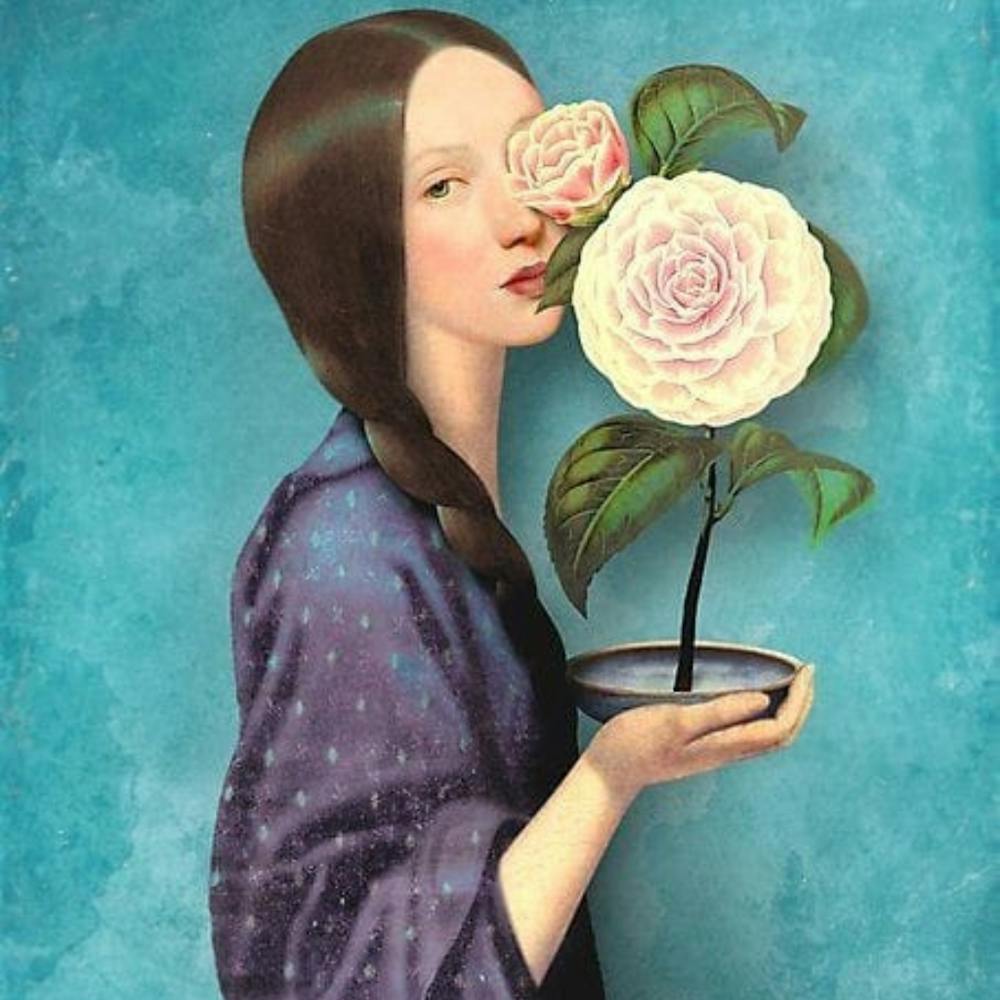 Girl With Roses