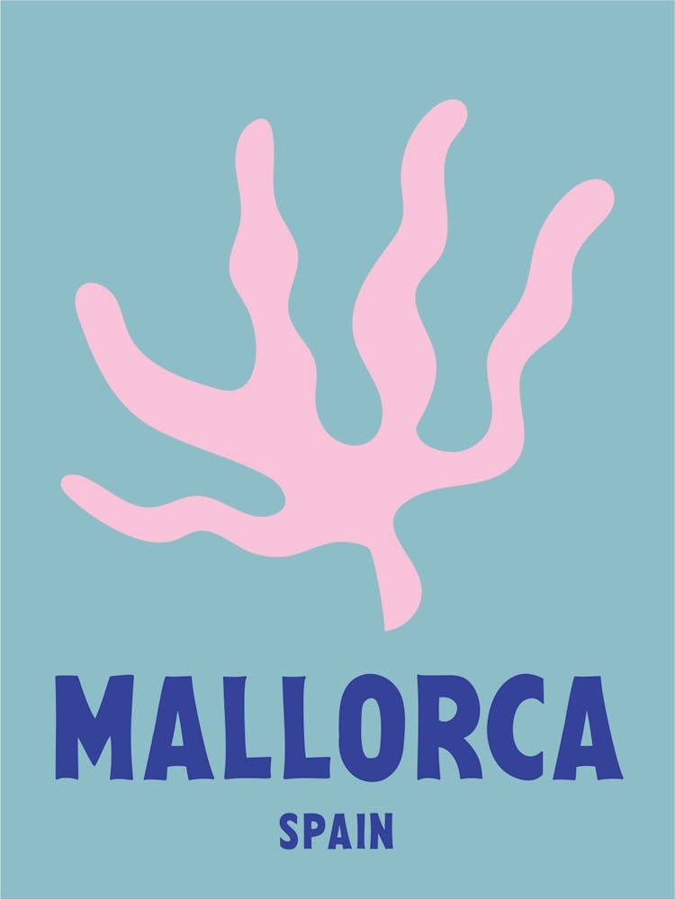 Mallorca, Spain, Graphic Style Poster 5