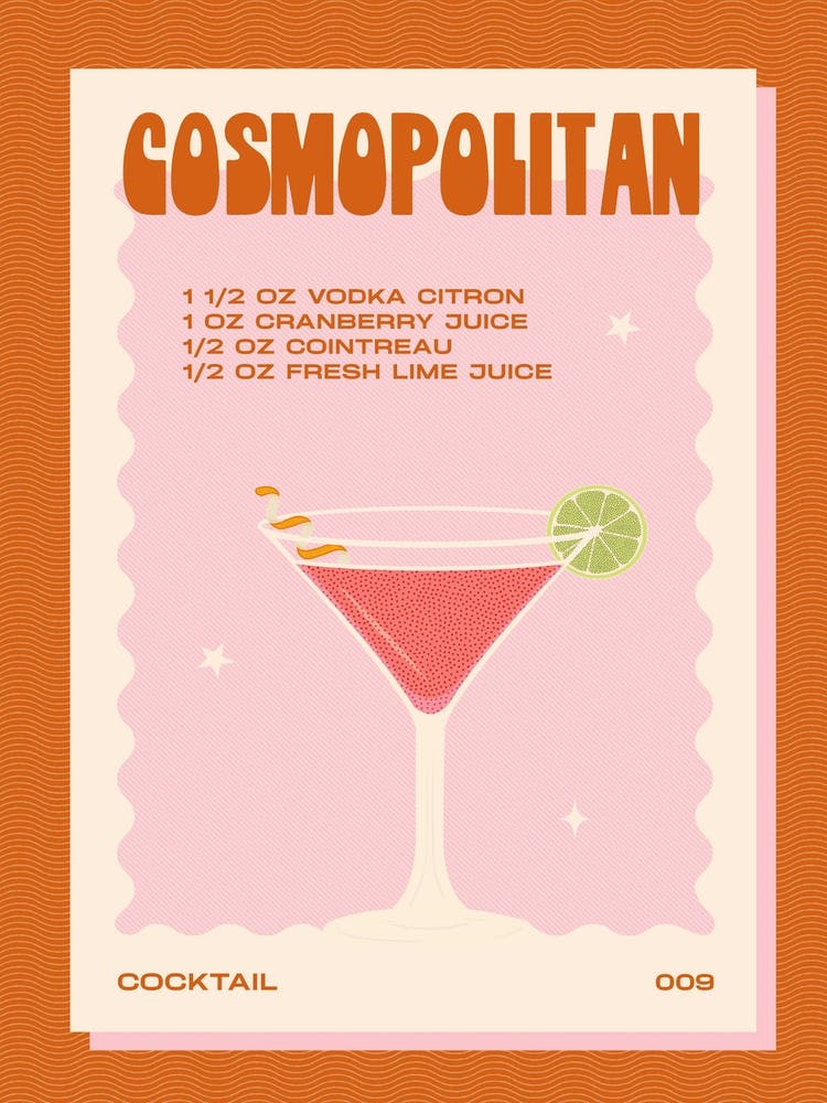 Cosmopolitan Orange & Pink